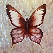 Картины и панно handmade. Livemaster - original item Pictures: Abstract painting huge interior Butterfly red.. Handmade.