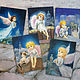 Angel and St. Petersburg Set of 5 cards for Christmas or birthday, Cards, St. Petersburg,  Фото №1