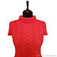 Luxury red designer sweater from delicate Royal mohair. Sweaters. Beau monde (vipbomond). My Livemaster. Фото №6