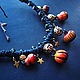 Order 'Hour Stars-time miracles', a short necklace with pumpkins. legendavincento. Livemaster. . Necklace Фото №3