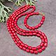Long Beads / Necklace natural red coral. Beads2. naturalkavni. My Livemaster. Фото №5