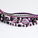 Order Spectacular Boho Bracelet with Amethyst Purple Transformer Bracelet. sevenline. Livemaster. . Bead bracelet Фото №3