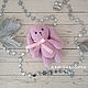 Bunny Knitted plush toy Pink Amigurumi Marshmallow. Amigurumi dolls and toys. Amigurushka. My Livemaster. Фото №6