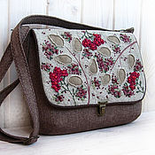 Bag with clasp: Sea Buckthorn tea bag Handbag