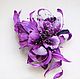 Fancy Orchid Gloria silk handmade Orchid is made of silk,lavender-purple Orchid,ornament of silk, the decoration of leather, formal decoration, fancy flower, flower hat,brooch,headband
