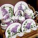 Painted porcelain tea Set lilac purple. Tea & Coffee Sets. ArtFlera (artflera). Online shopping on My Livemaster.  Фото №2