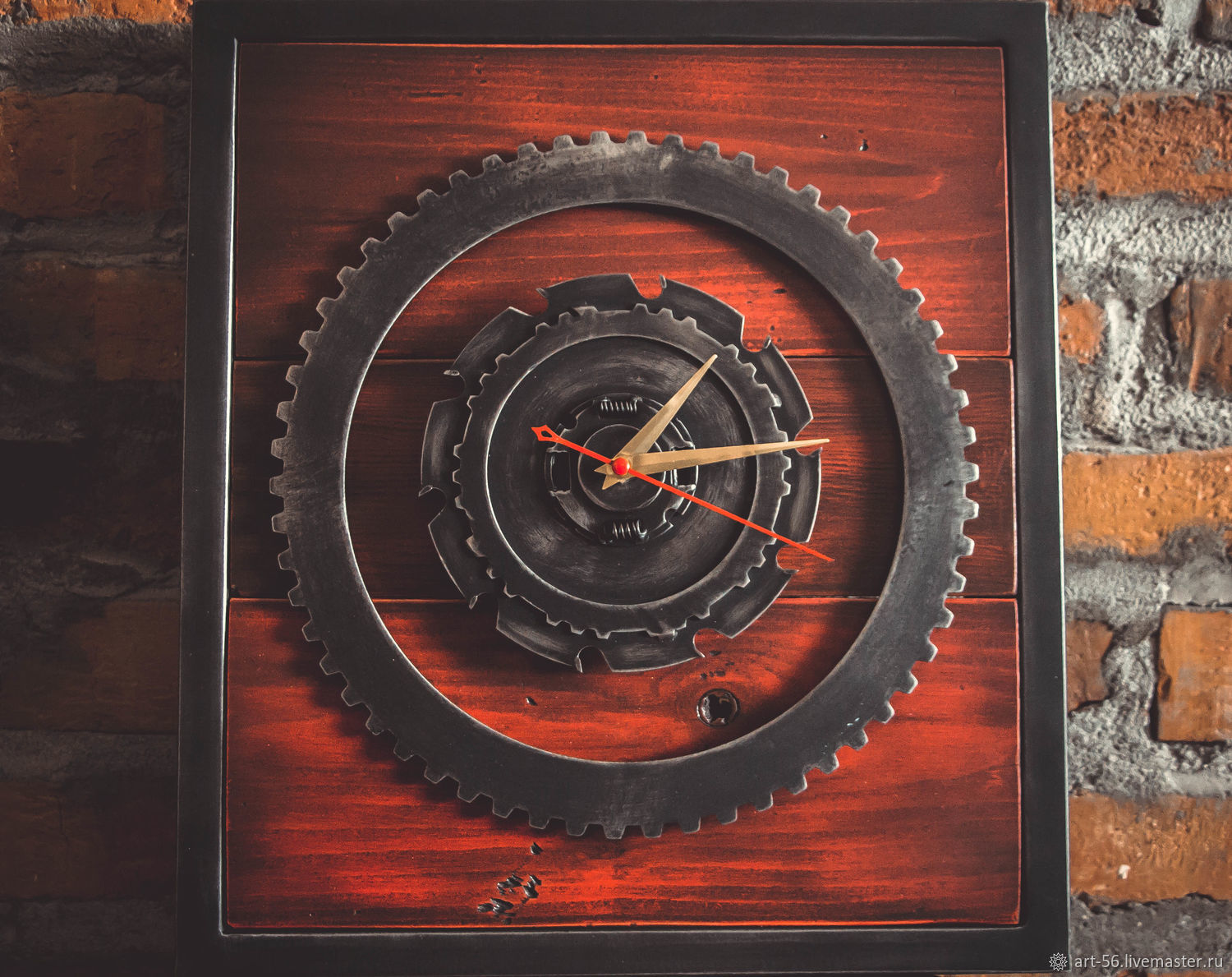 Настенные часы "Гранат" купить в интернет-магазине Ярмарка Мастеров по ...