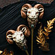 Studs: ' Golden Fleece ' hair decoration. Hairpin. House Of The Moon Dew. Online shopping on My Livemaster.  Фото №2