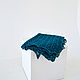 Stole Wool Knitted Openwork scarf Warm Dark Emerald green. Wraps. FuxiList  knitting. My Livemaster. Фото №5