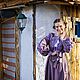 Платье бохо с вышивкой крестик "Герцогиня Орхидея ". Платья. Руслана Козуля. Ярмарка Мастеров.  Фото №4