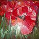 Oil painting flowers 50/60 'Poppies as a gift', Pictures, Murmansk,  Фото №1