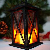 Сувениры и подарки handmade. Livemaster - original item Vintage Christmas flashlight with LED Candle. Handmade.