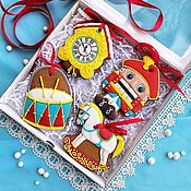 Сувениры и подарки handmade. Livemaster - original item Christmas gingerbread Nutcracker. Set of gingerbread. Handmade.