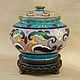Винтаж: Шкатулка-вазочка Клуазоне (Cloisonne), Кухонная утварь винтажная, Москва,  Фото №1