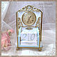 Calendar with clock 'Gentle'. Calendars. Alena Kozyreva. Online shopping on My Livemaster.  Фото №2
