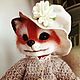 Fox Pelageyushka. Fulled (felted) wool. Felted Toy. Lilija Gracheva. Wool House. toys.. Online shopping on My Livemaster.  Фото №2