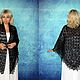 Black hand knit shawl,Lace Russian shawl,Wool wrap,Cape №93. Shawls. Oksana (superplatok). My Livemaster. Фото №4