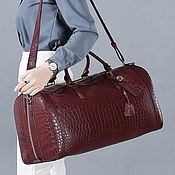 Сумки и аксессуары handmade. Livemaster - original item Travel/sports bag, made of genuine crocodile leather!. Handmade.