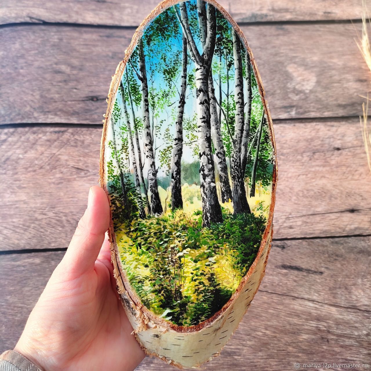 Березовая роща на спиле в интернет-магазине на Ярмарке Мастеров ...