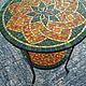 Круглый стол с мозаичной столешницей. Столы. Мария (39dekor). Ярмарка Мастеров.  Фото №4