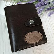 Сумки и аксессуары handmade. Livemaster - original item Purse: leather mix brown. Handmade.
