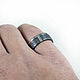Black and white titanium ring. Rings. asgdesign. My Livemaster. Фото №6