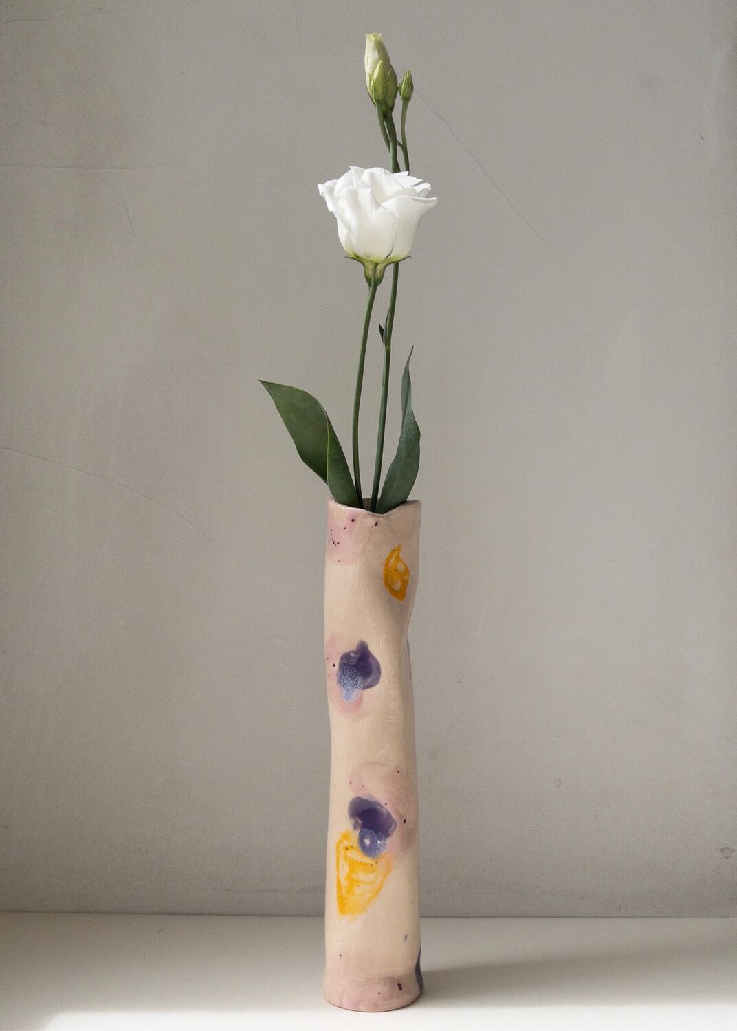 Ваза для цветов «Летний воздух» керамика ручной работы, Вазы, Москва,  Фото №1