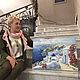 Santorini oil painting. Pictures. Ирина Димчева. Online shopping on My Livemaster.  Фото №2