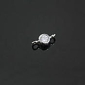 Коннектор кольцо 16 мм, бронза, фурнитура Южная Корея