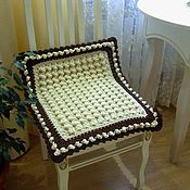 Для дома и интерьера handmade. Livemaster - original item Bedspreads: Cushion for chair knitted cord hook. Handmade.