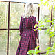Платье винтажное в красно-синюю клетку art.80e. Платья. MUHA (vintagechic). Ярмарка Мастеров.  Фото №4