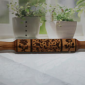 Patterned rolling pin cookie cutter 