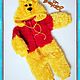 Knitted jumpsuit 'Winnie the Pooh' for baby height 68cm, Overall for children, Slavyansk-on-Kuban,  Фото №1