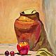 STILL LIFE OIL PAINTING FRUIT JUG. Pictures. orlovaalla. Online shopping on My Livemaster.  Фото №2