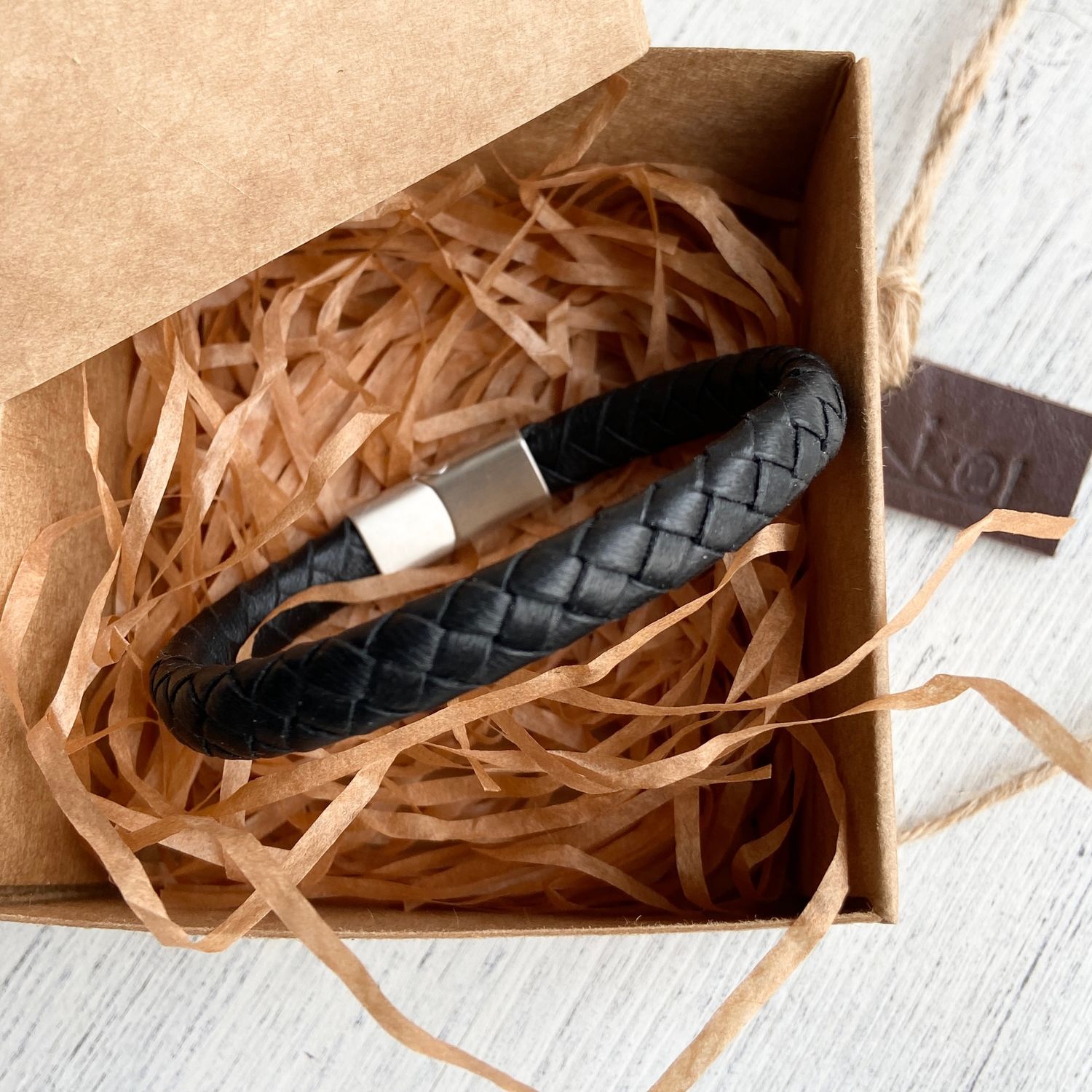 Браслет мужской из плетеного кожаного шнура в интернет-магазине Ярмарка ...