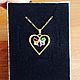 Bright silver pendant 'Colours of Love' in gold, Pendants, Makhachkala,  Фото №1
