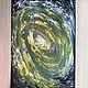 Картина масляной пастелью галактика абстракция «Соседи» 297х420 мм. Картины. Лариса Шемякина Чувство позитива (chuvstvo-pozitiva). Ярмарка Мастеров.  Фото №5