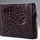 Бумажник из натуральной кожи крокодила IMA0022K55. Кошельки. CrocShop товары из экзотической кожи. Интернет-магазин Ярмарка Мастеров.  Фото №2