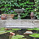 Drinking bowl on a stand for birds made of concrete Antique stone. Bird feeders. Decor concrete Azov Garden. My Livemaster. Фото №5