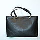 Leather tote bag Mondrian.red yellow black bag "Squares". Tote Bag. Leather  Art  Phantasy. My Livemaster. Фото №4