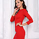 Order Ferrari sheath dress, figure-hugging red dress. mozaika-rus. Livemaster. . Dresses Фото №3