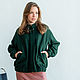 Bomber lamb boucle Emerald Green Demi-season women's jacket. Bombers. mozaika-rus. My Livemaster. Фото №5