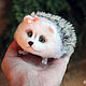 hedgehog wool medium size, Miniature figurines, Moscow,  Фото №1