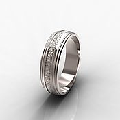 Свадебный салон handmade. Livemaster - original item Wedding ring 925 sterling silver (Ob51). Handmade.