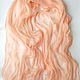 Scarf Stole Batik 'Peach' Silk 100% Hand-dyed. Scarves. Silk Batik Watercolor ..VikoBatik... My Livemaster. Фото №4