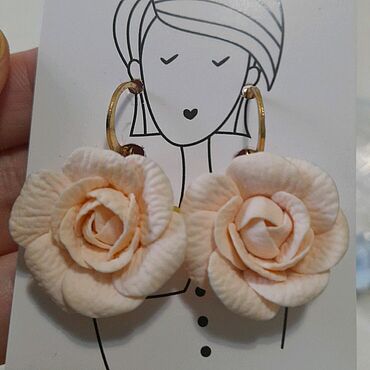 Украшения ручной работы. Ярмарка Мастеров - ручная работа Серьги с розами. Handmade.