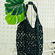 shopper: Black openwork bag. Shopper. Yuliana Gavrosh Ypapi. Интернет-магазин Ярмарка Мастеров.  Фото №2