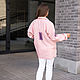 NATALINI Льняная Рубашка  oversize с вышитыми нашивками  розовая пудра. Блузки. NATALINI. Ярмарка Мастеров.  Фото №9