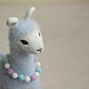 Llama (alpaca) made of wool. Felted Toy. TouchMe. My Livemaster. Фото №4