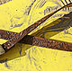 Order Brown leather belt 'Golden sand'. schwanzchen. Livemaster. . Straps Фото №3